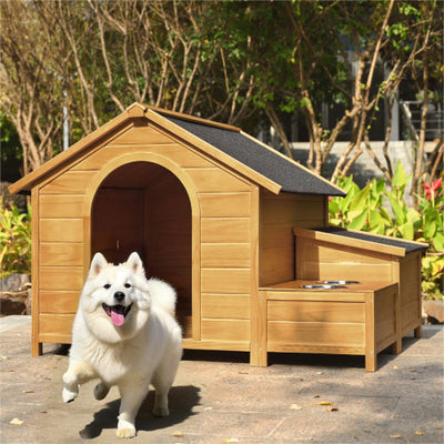 Large wooden dog house 