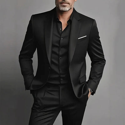 Men's Suit Set Slim Fit Casual Two-piece Suit